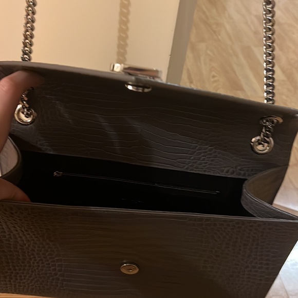 YSL Grey Croc Embossed Bag - Picture 12 of 17